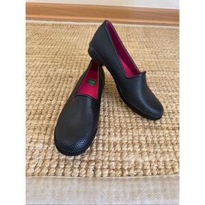 Cougar Rubber Loafers Women’s 8 Black Slip On Waterproof Shoes  Handcrafted Pink